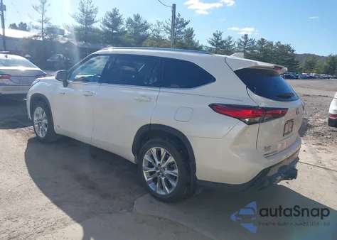 2021 Toyota Highlander Hybrid Limited from USA, damaged, VIN 5TDXBRCH5MS520731